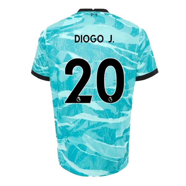 Camiseta Liverpool NO.20 Diogo Jota Segunda Equipación 2020-2021 Azul